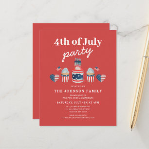 Festa Vermelha E Branco E Azul 4 De Julho