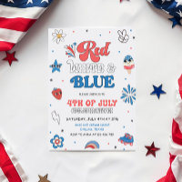Festa Vermelho Branco e Azul, Convite para Festa n