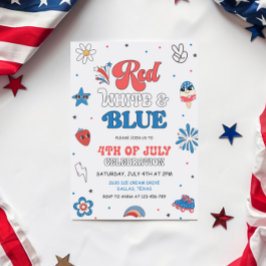 Festa Vermelho Branco e Azul, Convite para Festa n
