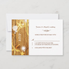 Festic Rustic Beach Wedding RSVP