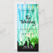 Festival Brilhante Luz Verde Casamento Divertido