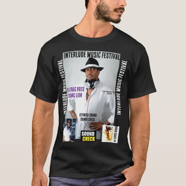 FESTIVAL DE MÚSICA INTERLLUDE  Camiseta Preta Bási (Frente)