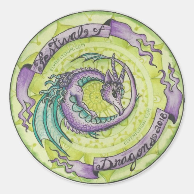 Festival dos Adesivos Dragões (Frente)