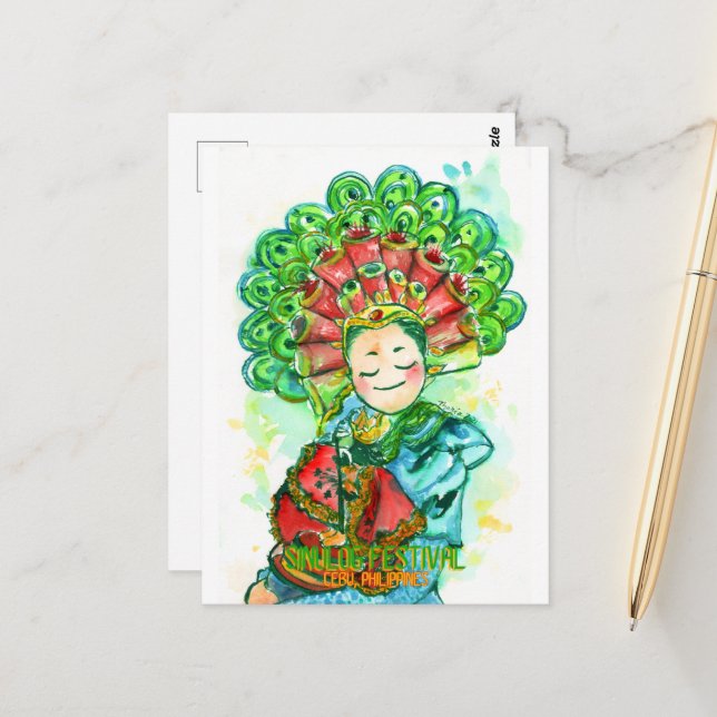 Festival Sinulog - Cartões postais DNM (Frente/Verso In Situ)