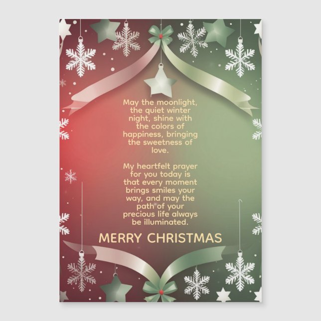 Festive Christmas Snowflake Frame with Stars  (Frente)