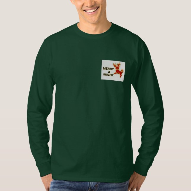 Festive Christmas T-Shirt | Customizable Holiday G (Frente)