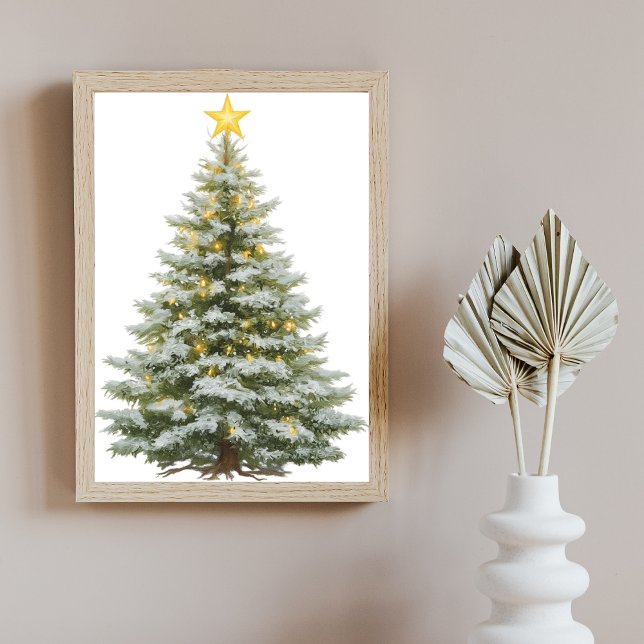 Festive Christmas Tree Poster – Wall Art (Criador carregado)
