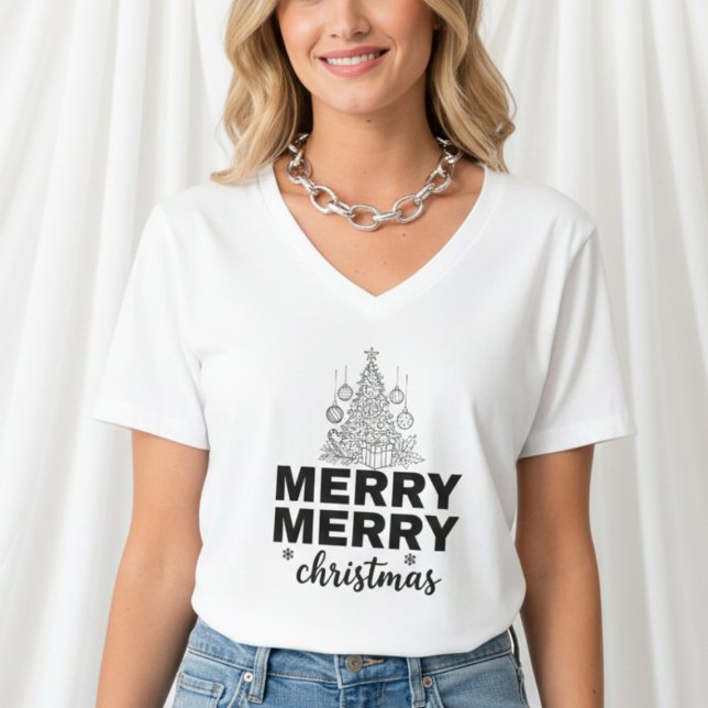 Festive Merry Christmas T-Shirt – Colorful Holiday (Criador carregado)