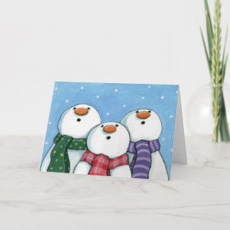 Festividades 3 Cartão de Saudação de Neve