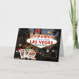 Festividades 3 cartão dos reis Felizes Natais de Las Vegas