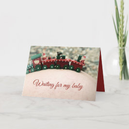 Festividades À Espera Do Meu Cartão De Natal De Maternidade De 