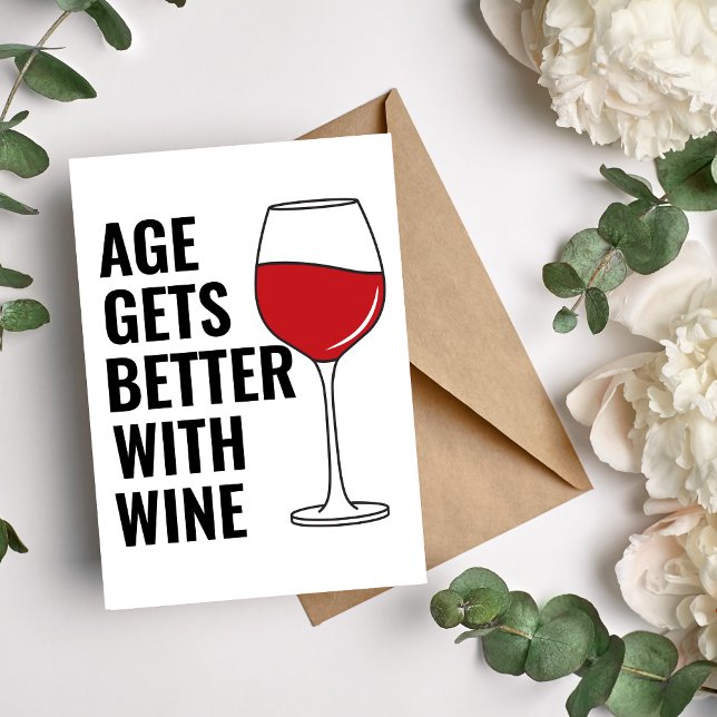 Festividades A Idade Melhora Com O Cartão De Aniversário De Vin (Criador carregado)