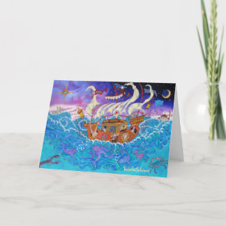 Festividades A Inundação - Cartão de Arte