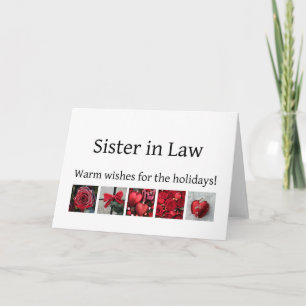 Festividades A Irmã em Direito Feliz Cartão de Natal