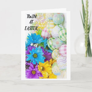 FESTIVIDADES **A IRMÃ TWIN** ADORA VOCÊ NA CARTÃO DE PÁSCOA