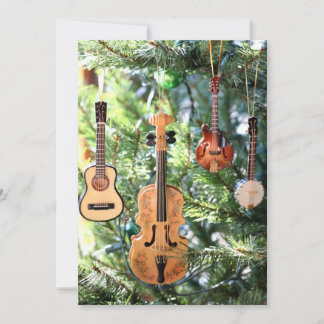 Festividades A música de Bluegrass Ornaments o cartão do