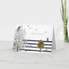 Festividades Abundância da Terra: Cartão de Natal do Solstício 