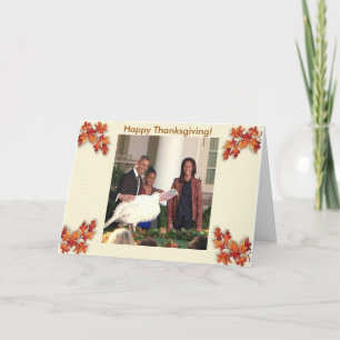 Festividades Acção de graças personalizada - cartão