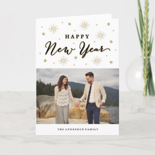 Festividades Acenda o céu   Cartão de Saudação de Foto Feriado