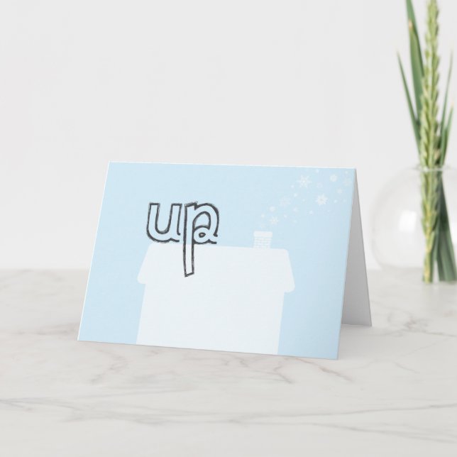 Festividades Acima sobre de um quebra-cabeça do cartão de Natal (Frente)