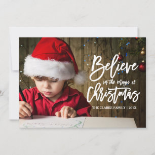 Festividades Acredite A mágica do cartão de Natal
