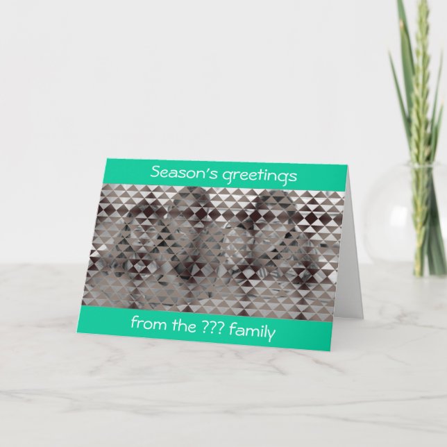 Festividades Adivinha quem é o cartão de Natal (Frente)