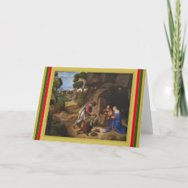Festividades Adoração de Giorgione do Cartão de Férias dos Past