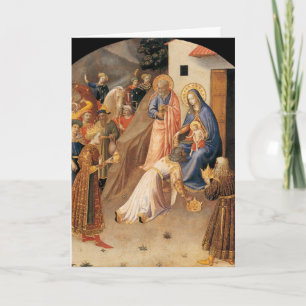 Festividades Adoração do cartão de Natal Magi