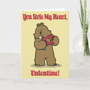 Festividades Advogado do Urso "Coração Roubado" - Cartão de Nam