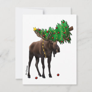 Festividades Alce - cartão de Natal