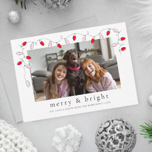 Festividades Alegre & Brilhante Cartão de Férias com Foto de