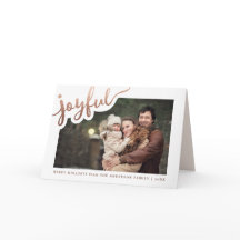 Alegria | Cartão com fotos de férias felizes