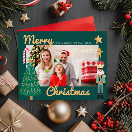 Festividades Alegria de Natal Foto de Família de Natal Cartão d