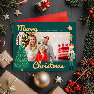 Festividades Alegria de Natal Foto de Família de Natal Cartão d