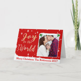Festividades Alegria para o Mundo Cartão de Imagem Personalizad