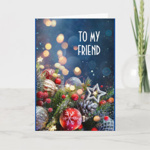 FESTIVIDADES **AMIGO ESPECIAL** NO CARTÃO DE FERIADO DE NATAL