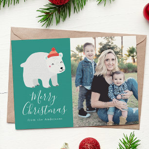 Festividades Amigos do inverno   Cartão com fotos de Feriado do