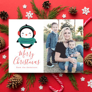 Festividades Amigos do inverno Cartão com fotos de férias de