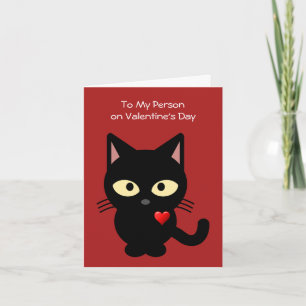 Festividades Amo Você / Cartão de Dia dos Namorados de Gato Pre