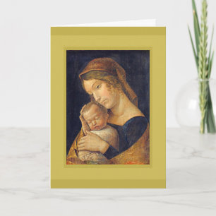 FESTIVIDADES ANDREA MANTEGNA MADONNA E CARTÃO DE FÉRIAS PARA CR