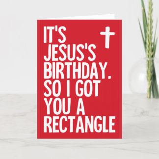 Festividades Aniversário de Jesus - Cartão de Natal engraçado
