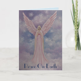 Festividades Anjo celestial, cartão de Natal