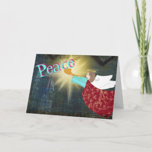 Festividades Anjo do cartão de Natal da paz