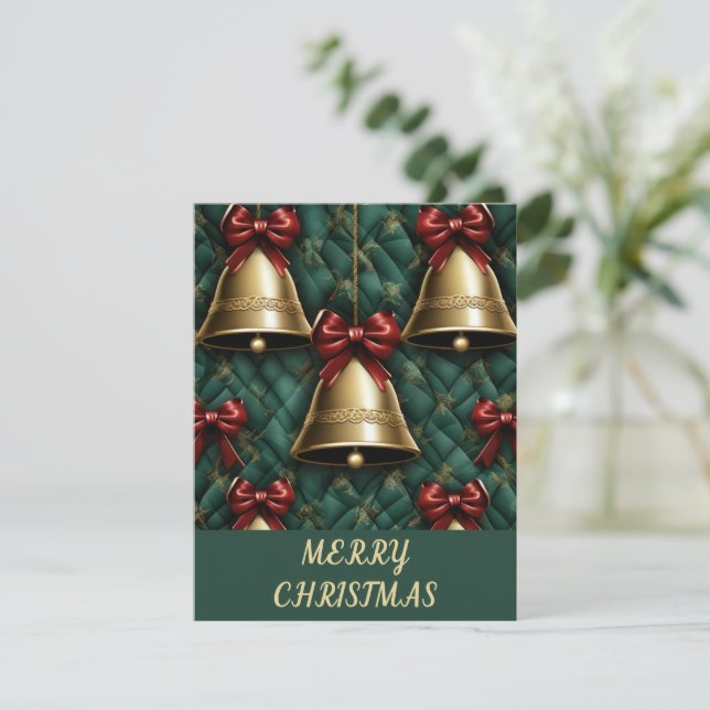 Festividades Arcos e Sinetas - Cartão de Natal (Em pé/Frente)