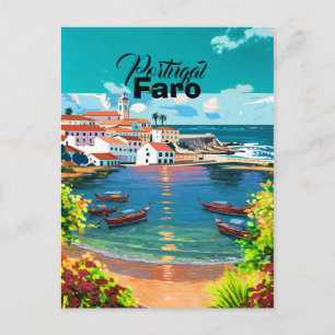Festividades Arte de Cartão Postal de Viagem Faro Portugal, Via