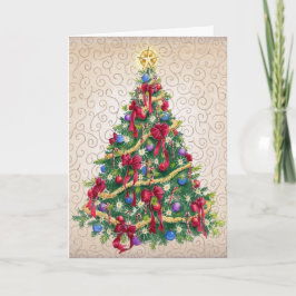 Festividades Árvore de Natal - Cartão de Saudação