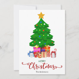 Festividades Árvore de Natal e Presentes Cartão de Natal