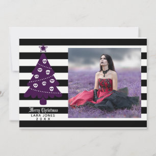 Festividades Árvore de Natal Gótica com Cartão com fotos de Str