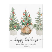 Árvores de Natal Tradicionais Cartão Postal de Fér