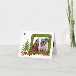 Festividades Árvores de Natal Whimsy, Pássaro, Cartão com fotos